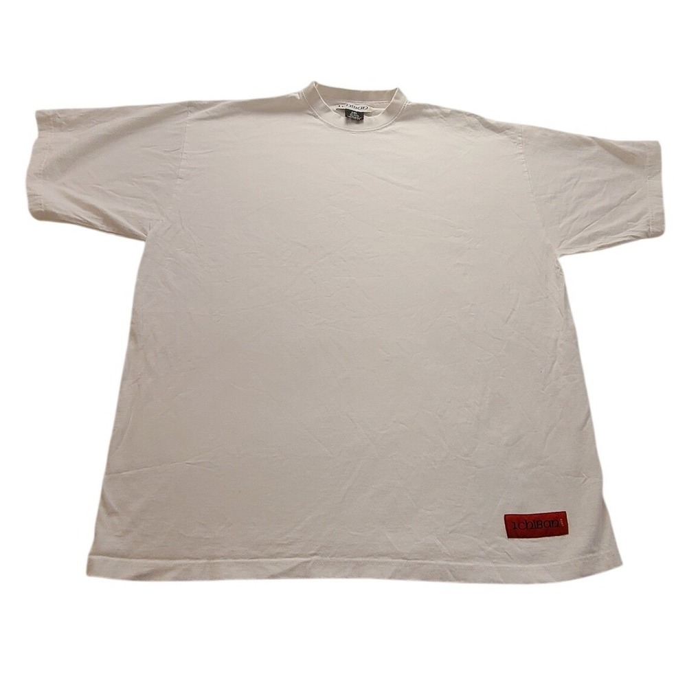 Ichiban 2003 White Short Sleeve Cotton T-Shirt Men's 2XL Crewneck Logo‎ Patch